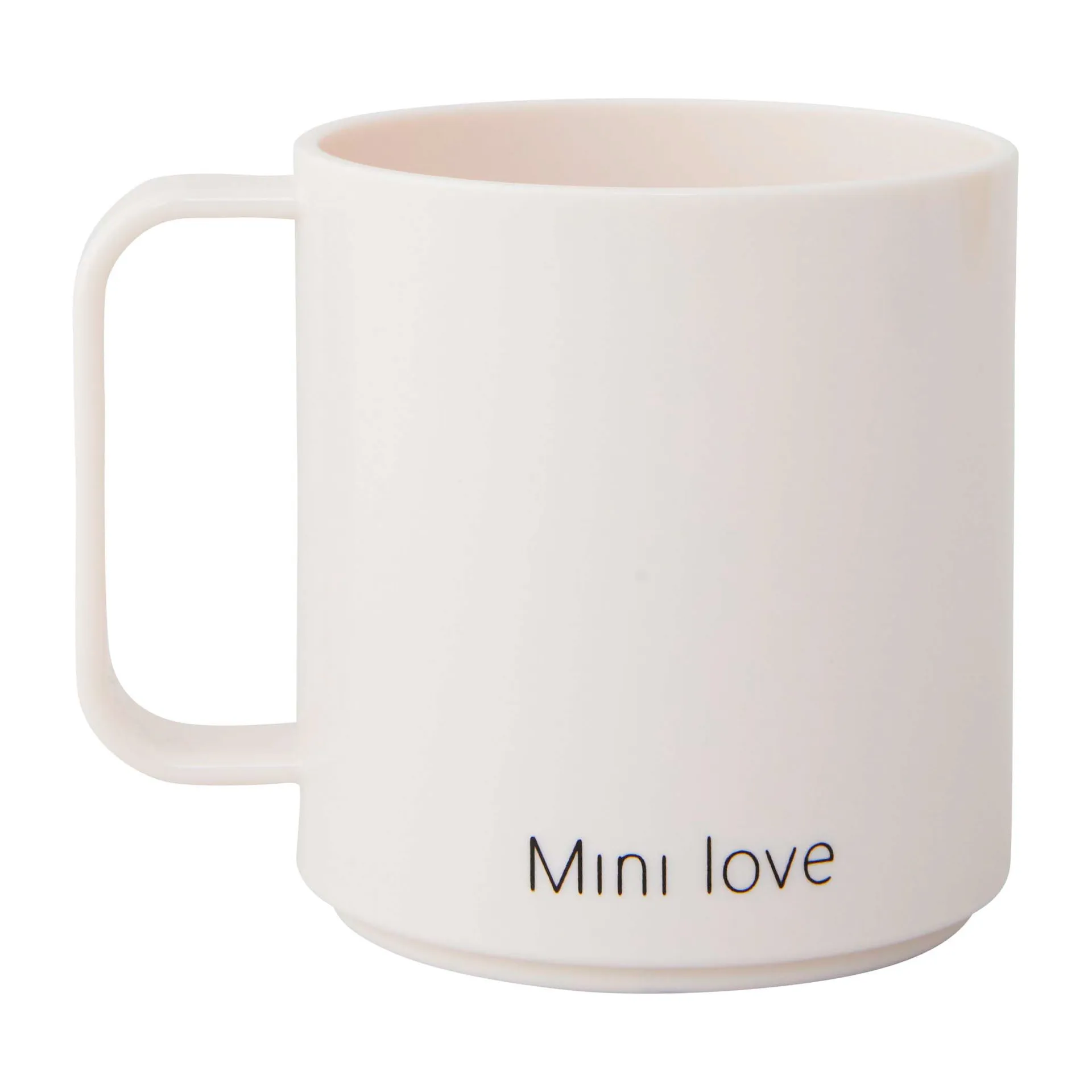 Taza con asa Design Letters Mini Love, White Design Letters
