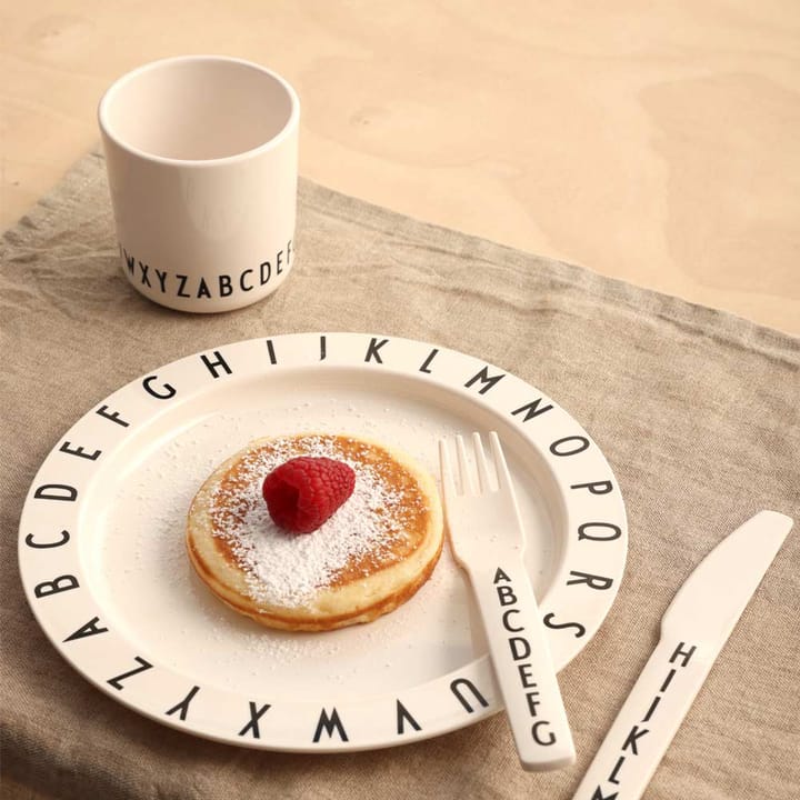 Taza Design Letters Kids Basic Eco, White ABC Design Letters