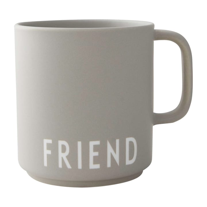 Taza favorita con asa Design Letters 25 cl - Friend-grey - Design Letters