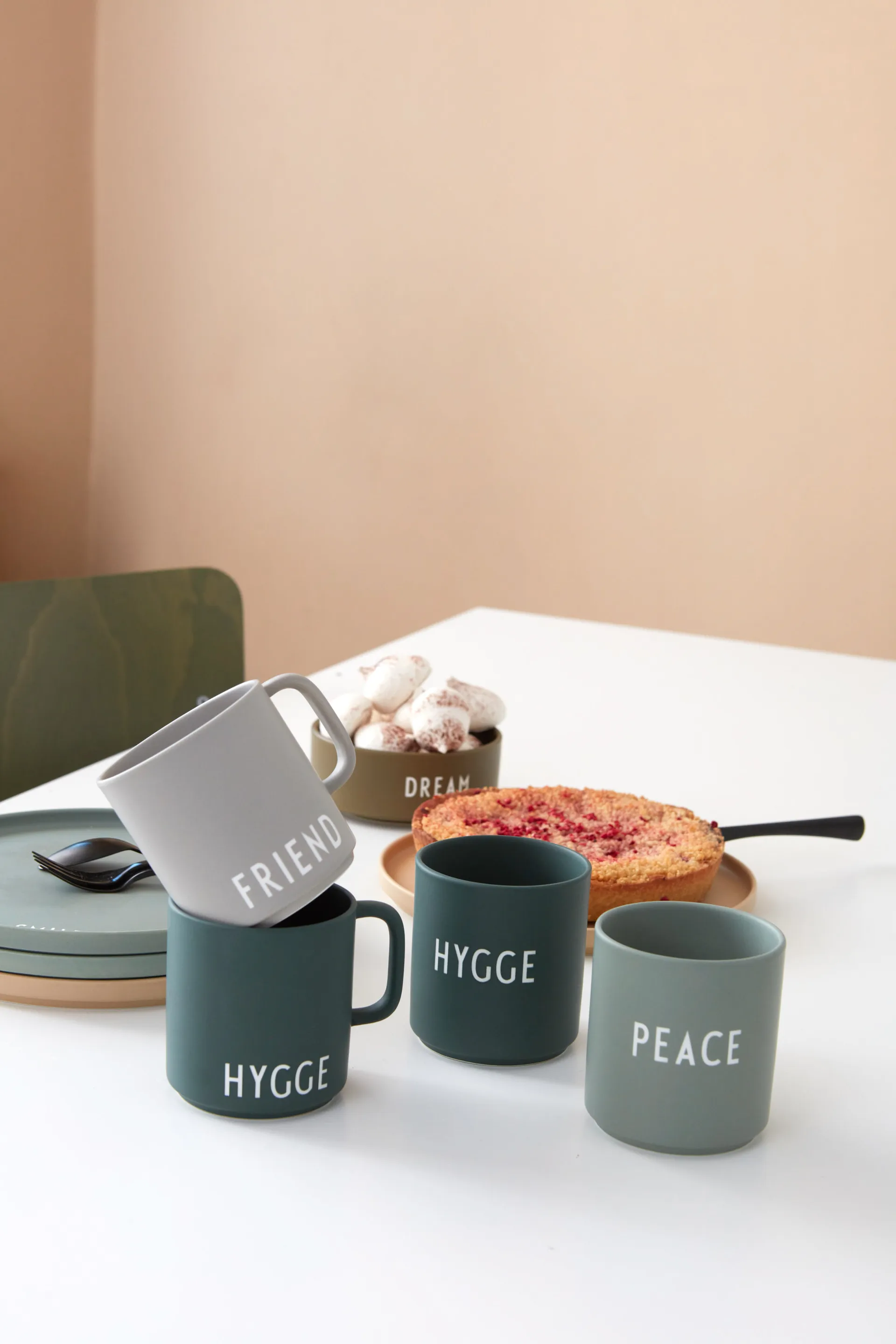 Taza favorita con asa Design Letters 25 cl, Friend-grey Design Letters
