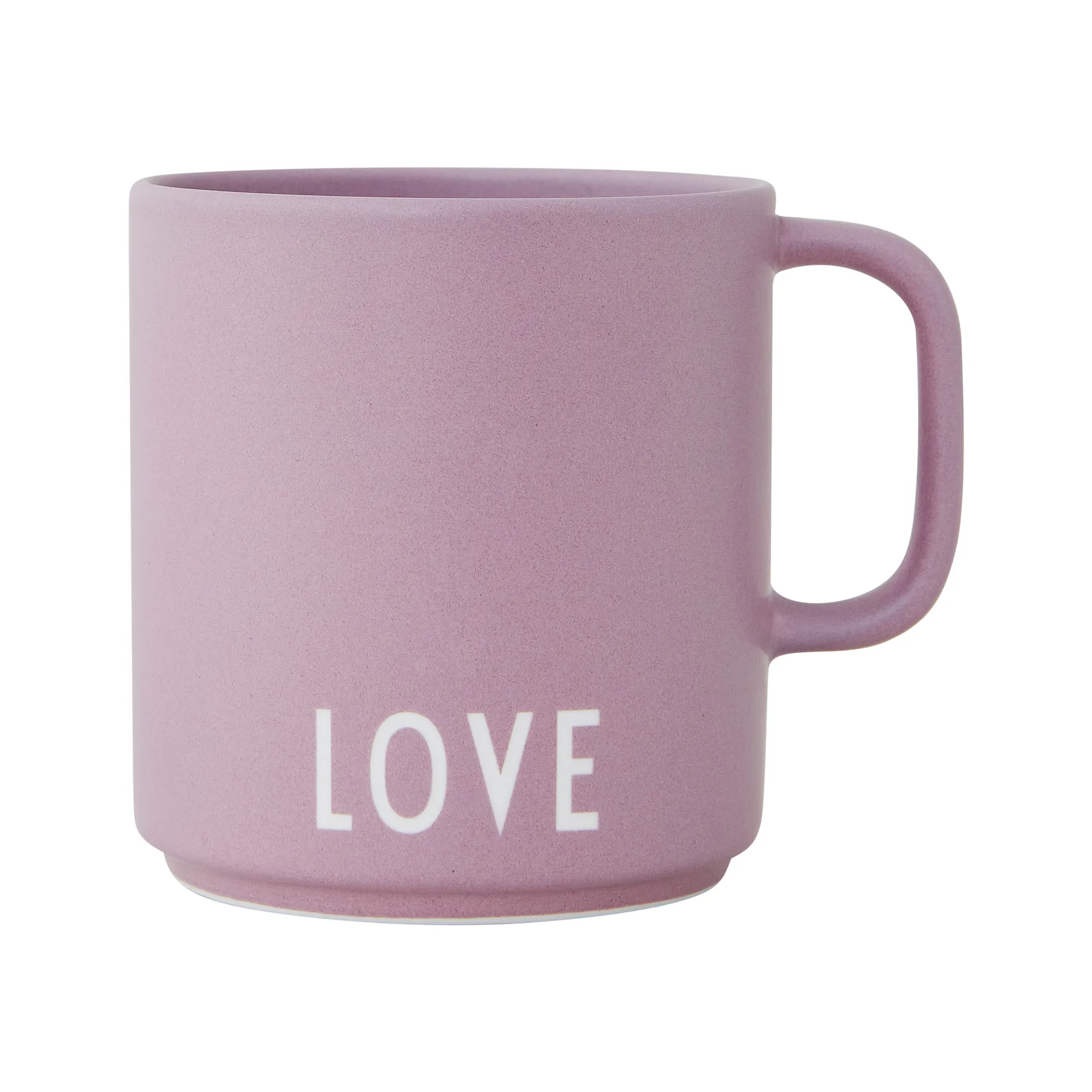 Taza favorita con asa Design Letters 25 cl, Love-lavender Design Letters