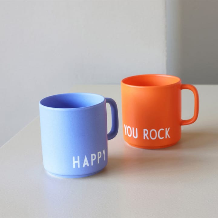 Taza favorita con asa Design Letters 25 cl, Red Design Letters