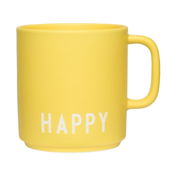 Taza favorita con asa Design Letters 25 cl - Yellow - Design Letters