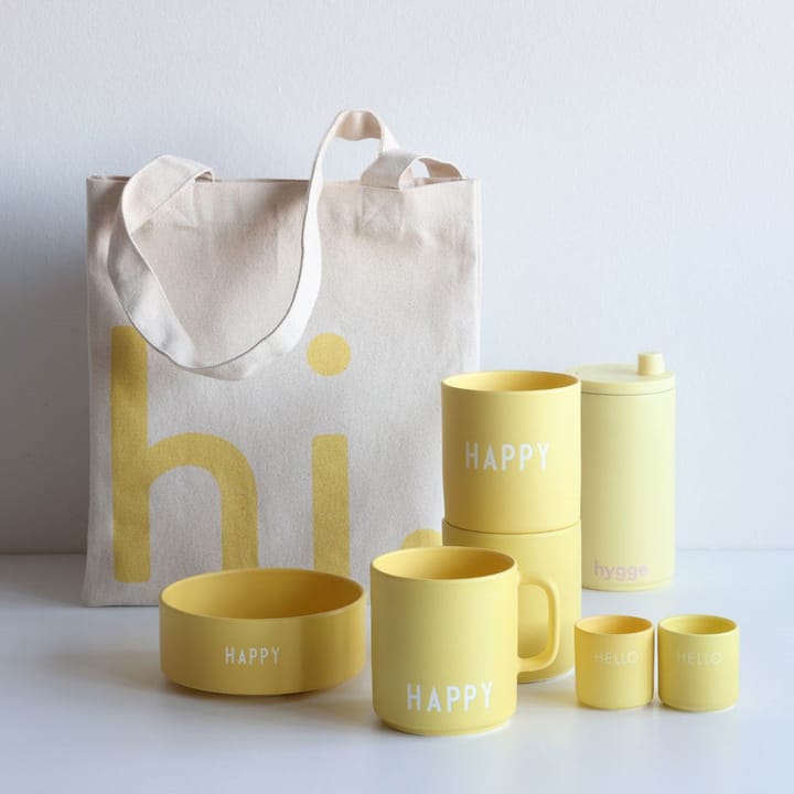 Taza favorita con asa Design Letters 25 cl, Yellow Design Letters