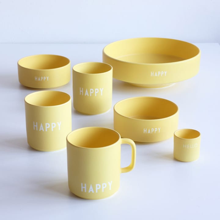 Taza favorita con asa Design Letters 25 cl, Yellow Design Letters