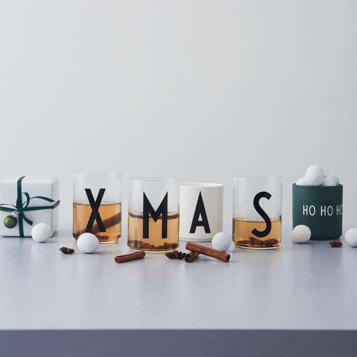 Taza favorita Design Letters 25 cl, Ho ho ho-dark green Design Letters