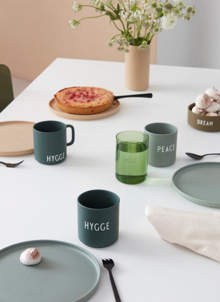 Taza favorita Design Letters 25 cl, Hygge-dark green Design Letters