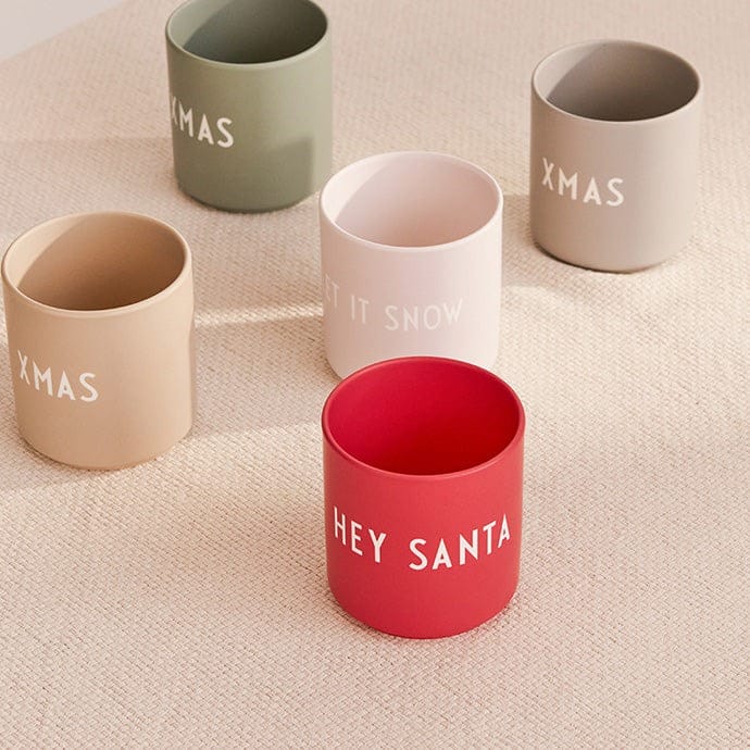 Taza favorita Design Letters 25 cl, Let it snow-pastel beige Design Letters