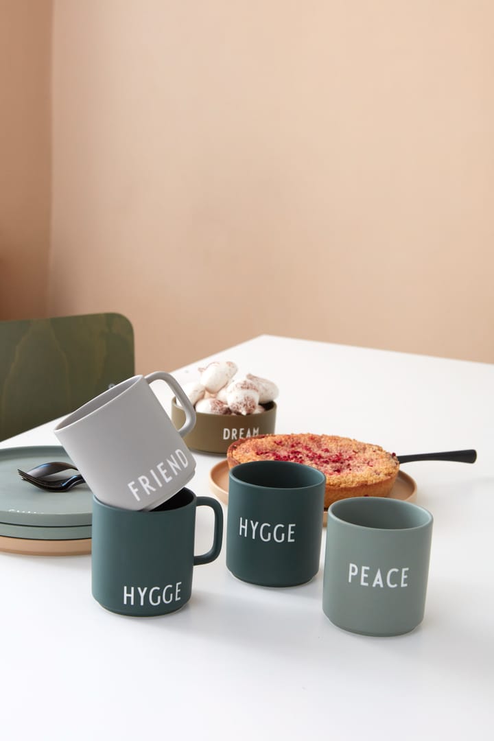 Taza favorita Design Letters 25 cl, Peace-green Design Letters