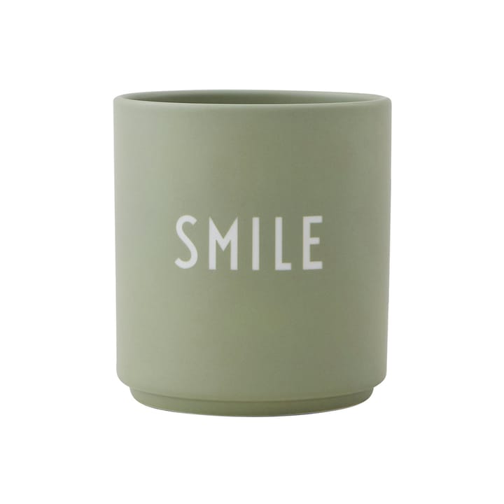 Taza favorita Design Letters 25 cl - smile (Verde) - Design Letters