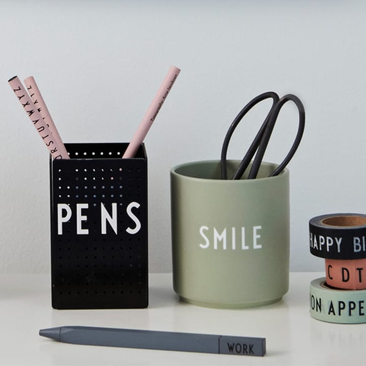 Taza favorita Design Letters 25 cl, smile (Verde) Design Letters