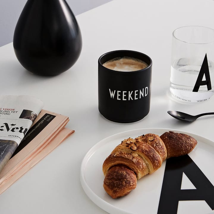 Taza favorita Design Letters 25 cl, Weekend-black Design Letters