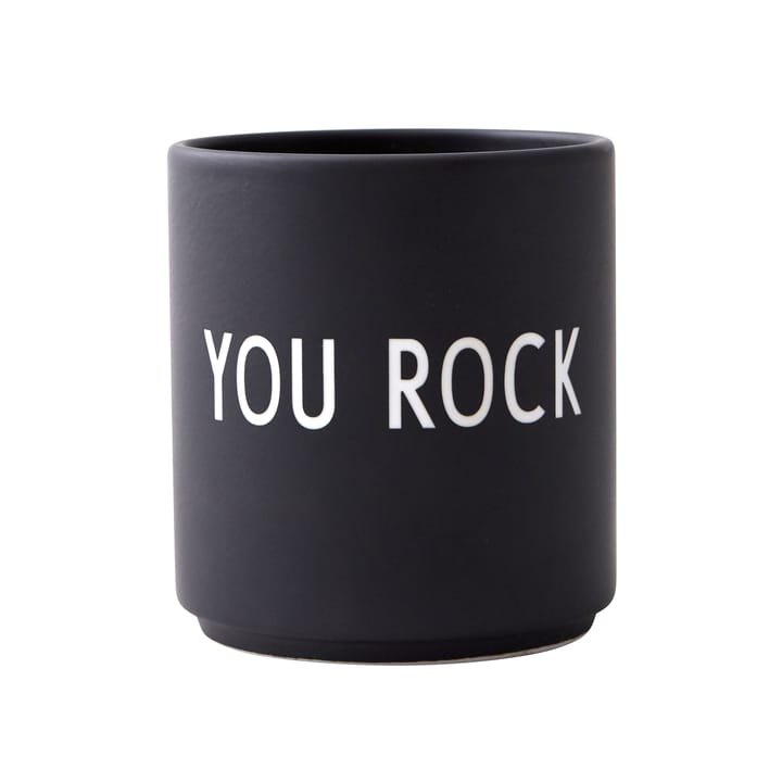 Taza favorita Design Letters 25 cl - You rock-black - Design Letters