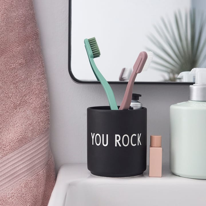 Taza favorita Design Letters 25 cl, You rock-black Design Letters