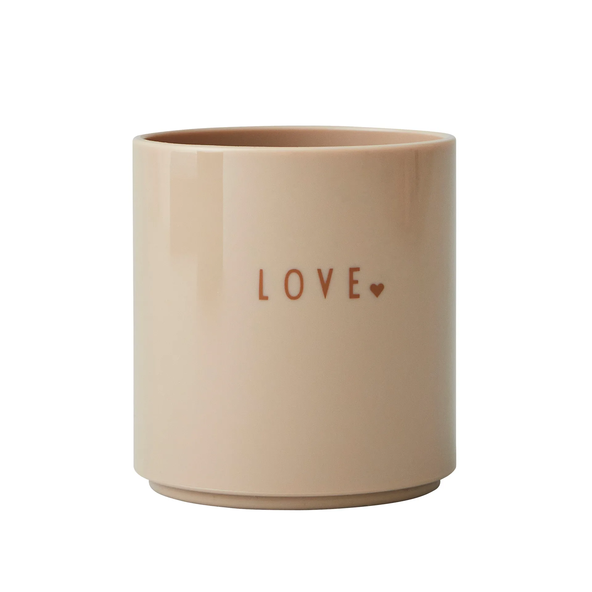 Taza favorita Design Letters mini, Love (beige) Design Letters