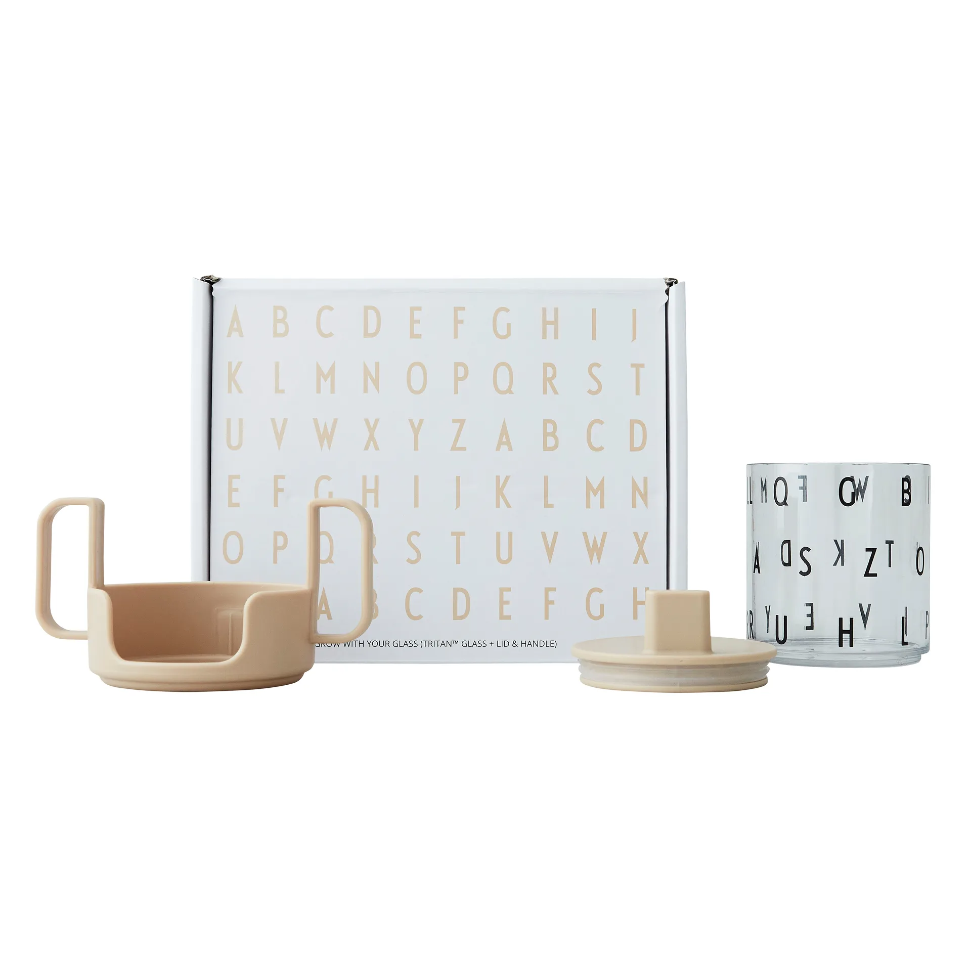 Taza Grow with your cup, Beige Design Letters