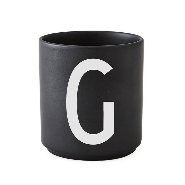 Taza negra Design Letters - G - Design Letters