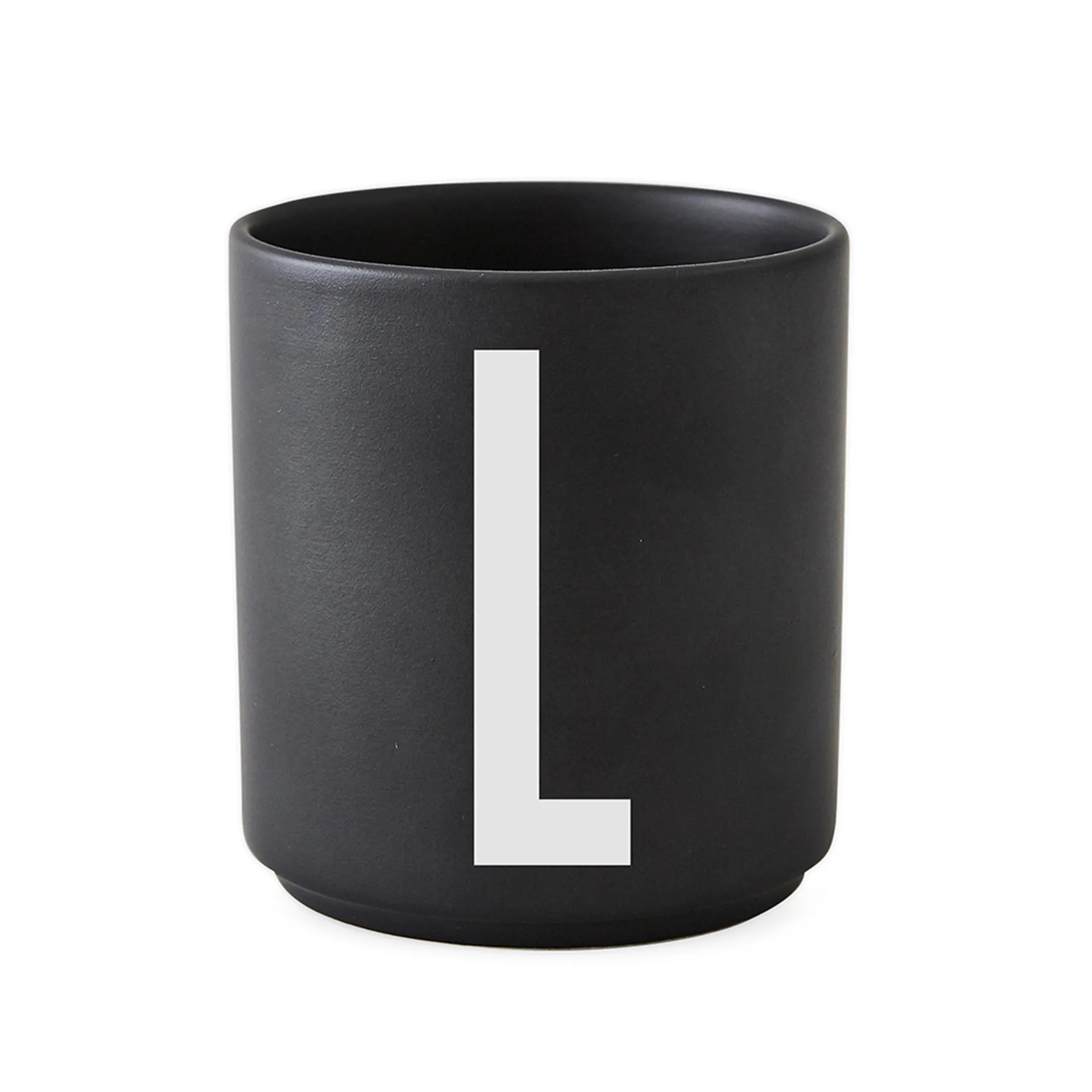 Taza negra Design Letters, L Design Letters