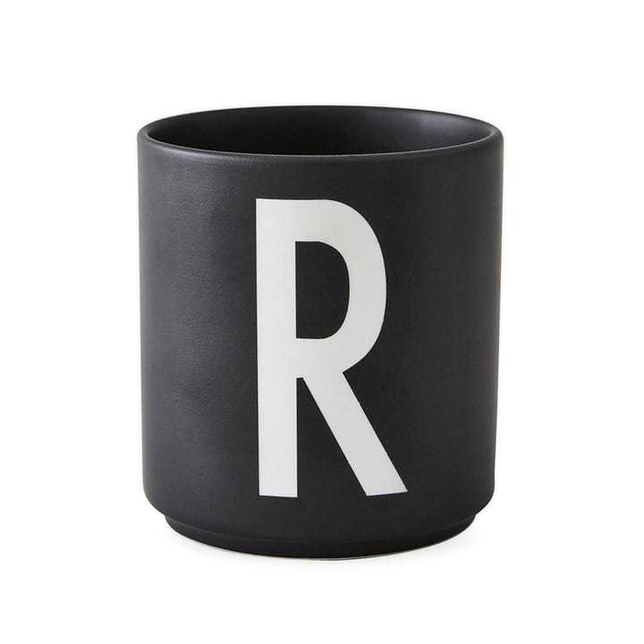 Taza negra Design Letters - R - Design Letters