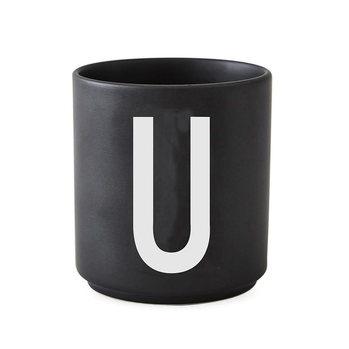 Taza negra Design Letters - U - Design Letters