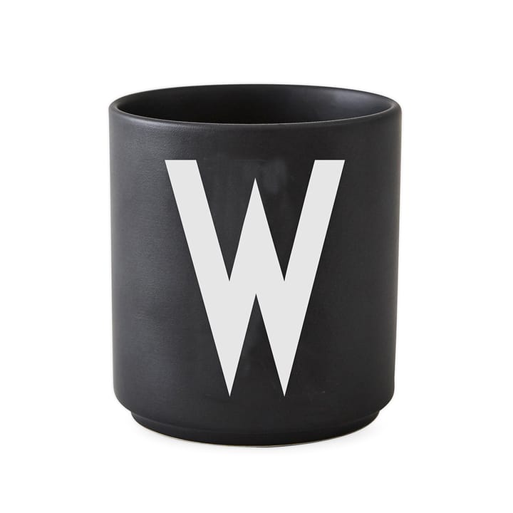 Taza negra Design Letters - W - Design Letters