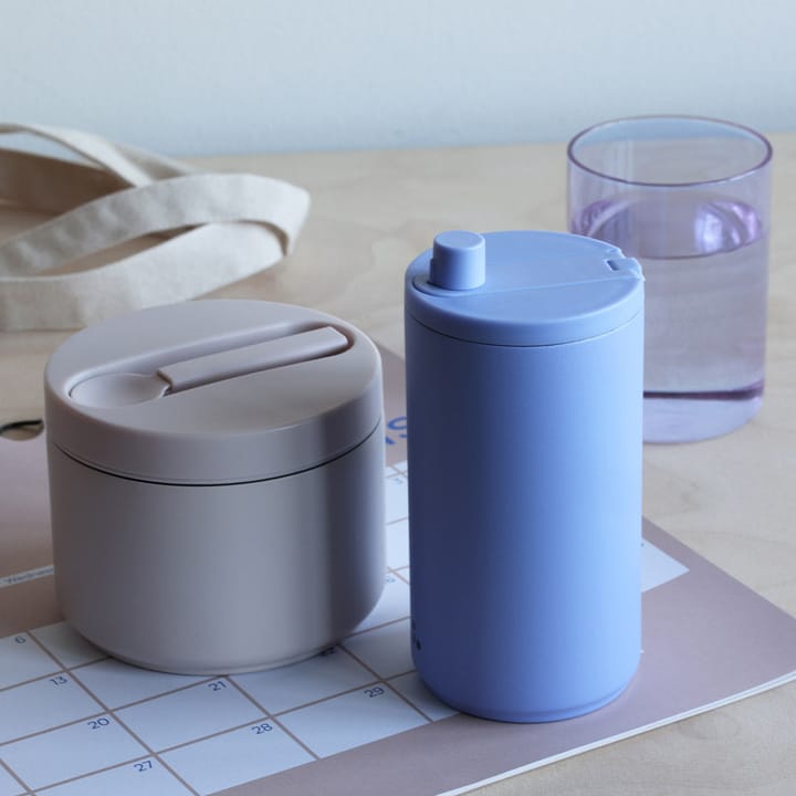 Taza portátil Design Letters 35 cl, Blue Design Letters