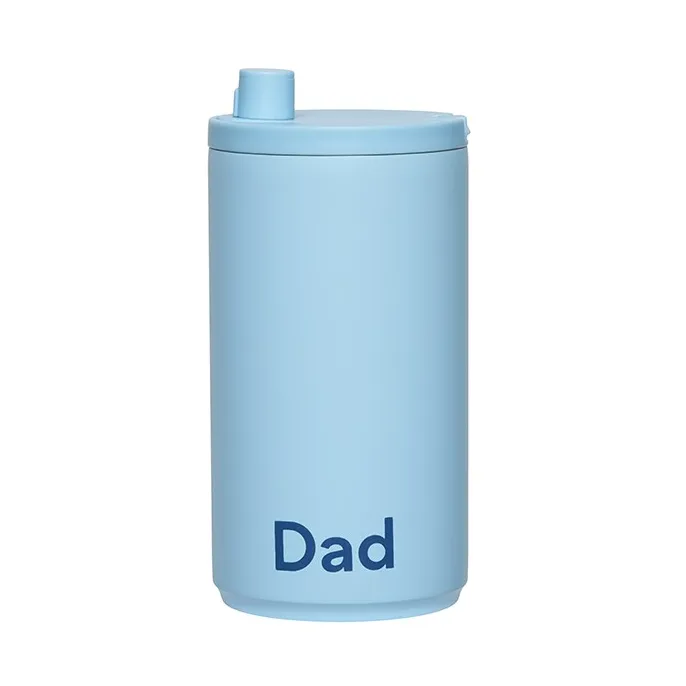 Taza portátil Design Letters 35 cl, Dad-Azul claro Design Letters