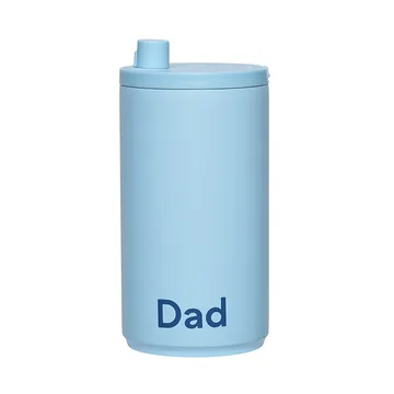 Taza portátil Design Letters 35 cl - Dad-Azul claro - Design Letters
