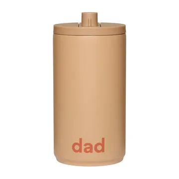 Taza portátil Design Letters 35 cl - Dad-beige - Design Letters