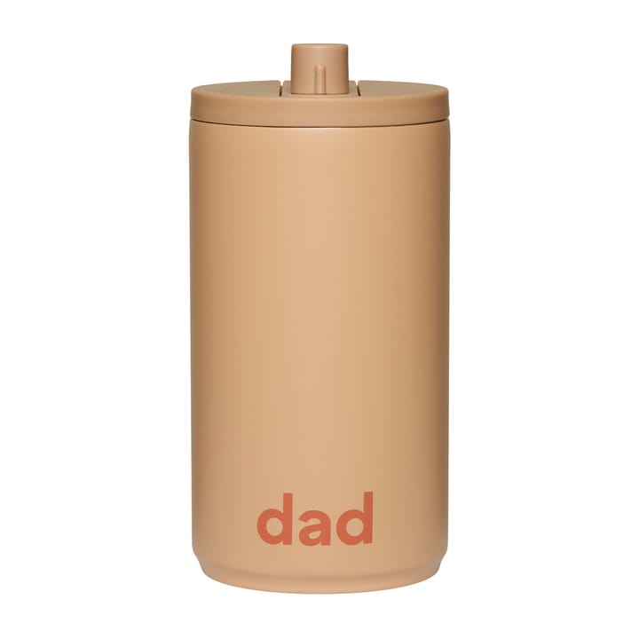 Taza portátil Design Letters 35 cl - Dad-beige - Design Letters