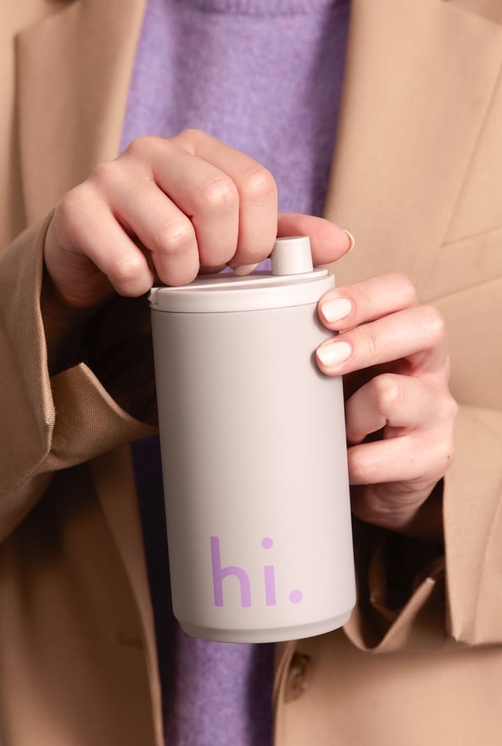 Taza portátil Design Letters 35 cl, Hi-cool gray Design Letters