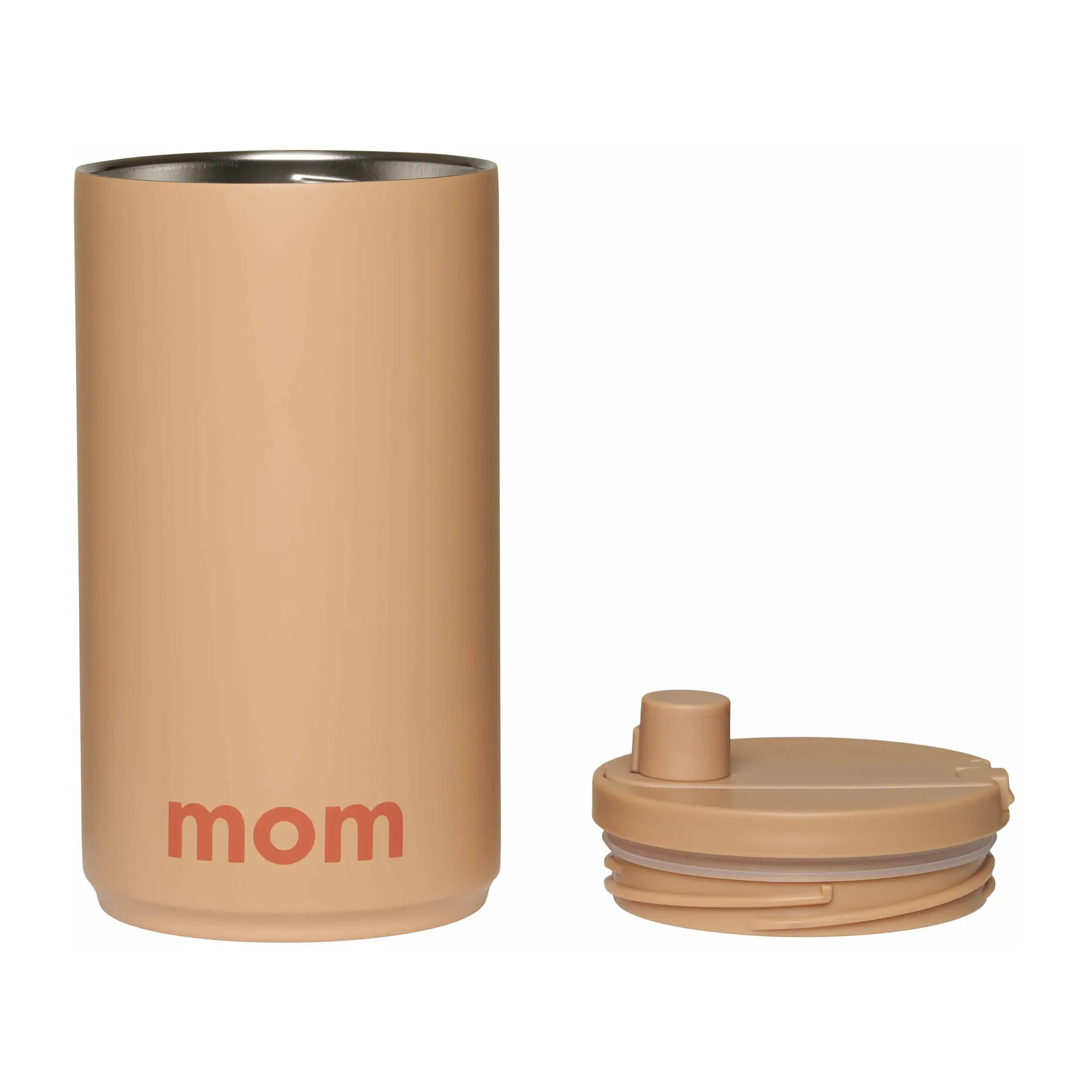 Taza portátil Design Letters 35 cl, Mom-beige Design Letters