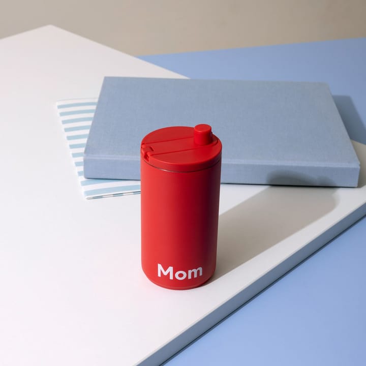 Taza portátil Design Letters 35 cl, Mom-Coral Design Letters
