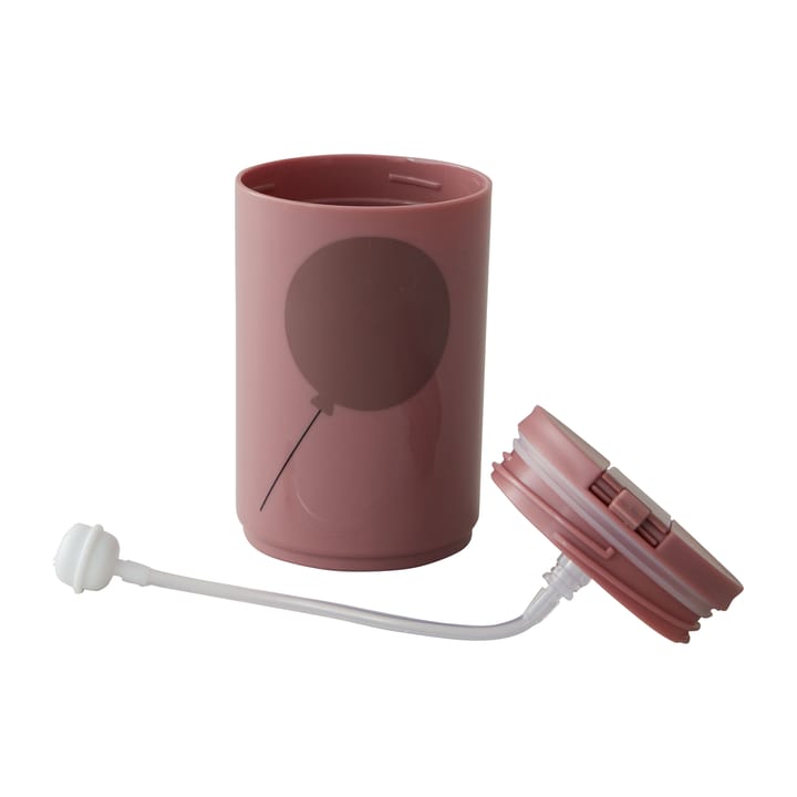 Taza térmica con pajita Design Letters 33 cl, Ash rose Design Letters