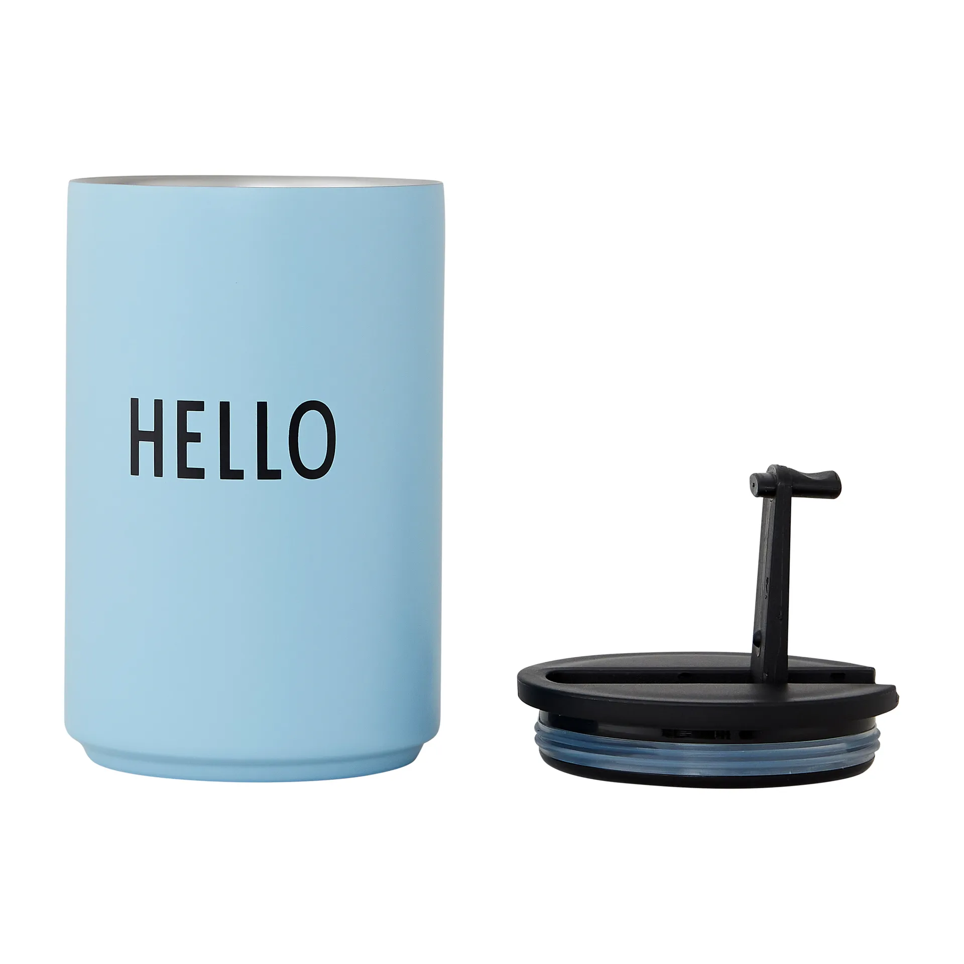 Taza termo Design Letters, Light blue-hello Design Letters