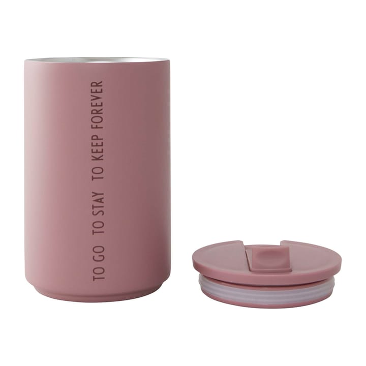Taza termo Design Letters, To Go (ash rose) Design Letters