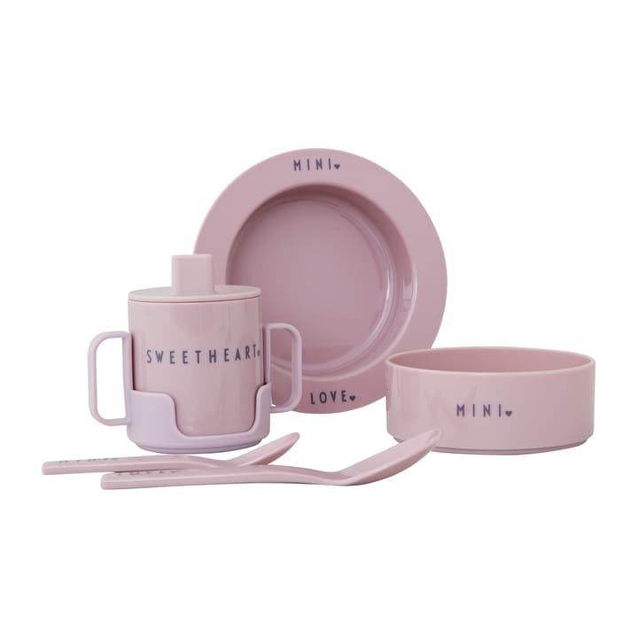 Vajilla infantil Design Letters favorit mini, Lavender Design Letters