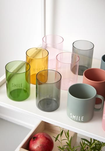 Vaso favorito Design Letters 35 cl - Smile-green - Design Letters