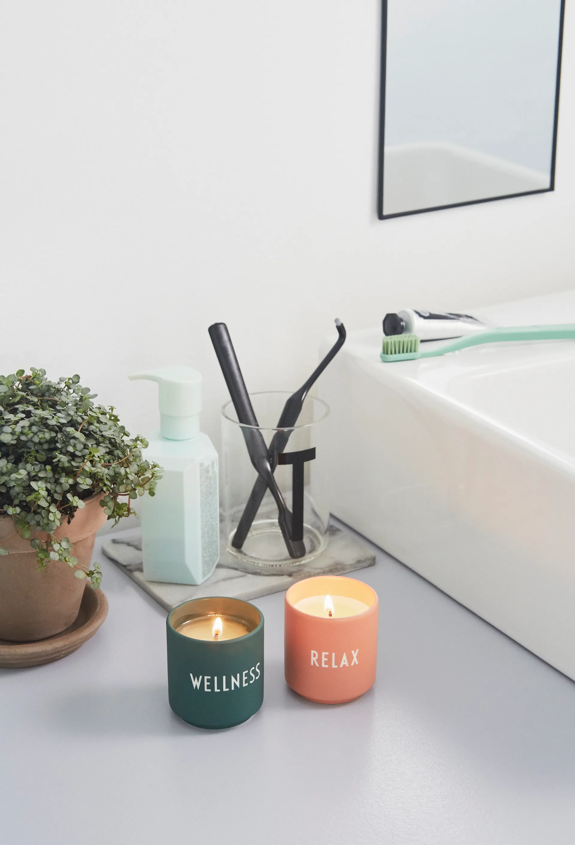 Vela perfumada Design Letters Ø5,5 cm, Relax-nude Design Letters