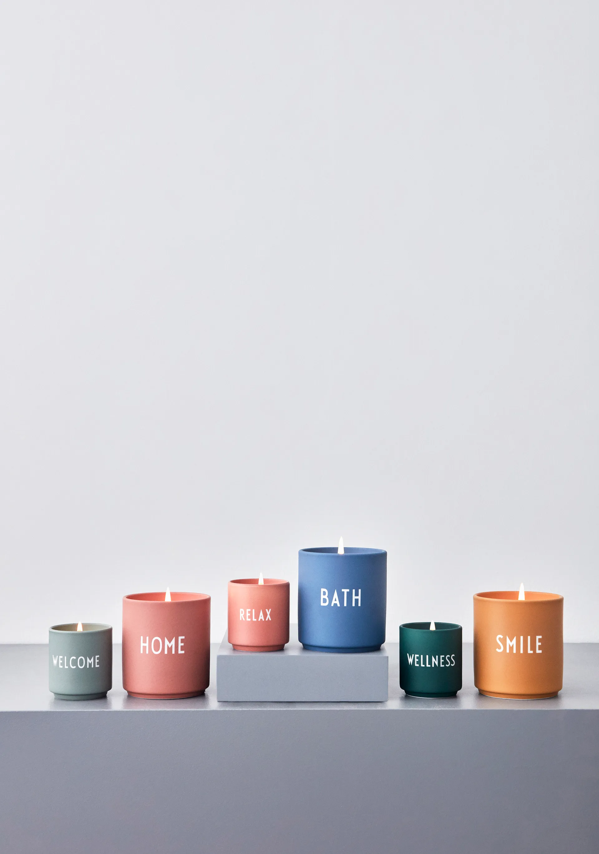 Vela perfumada Design Letters Ø5,5 cm, Relax-nude Design Letters