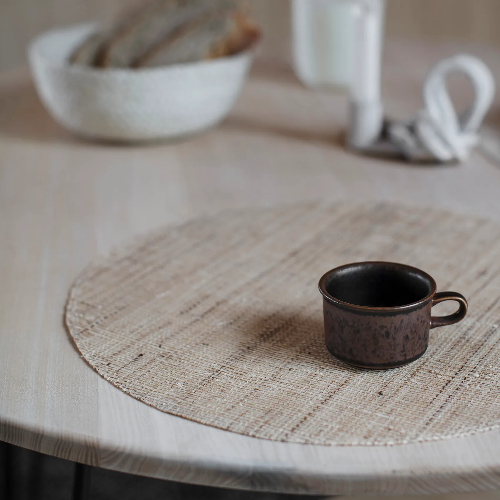 3 Paneras Flätad, blanco Dixie