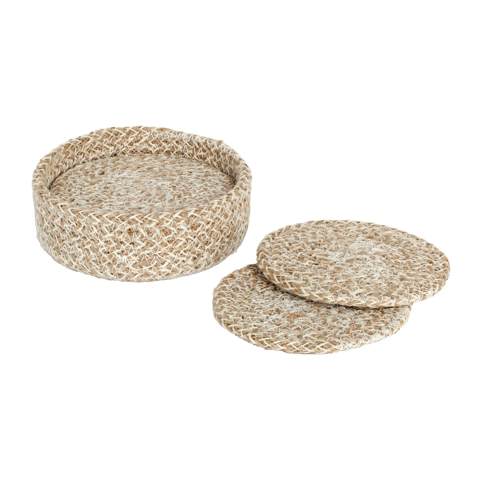 6 Posavasos Ella Ø10,5 cm, Beige Dixie