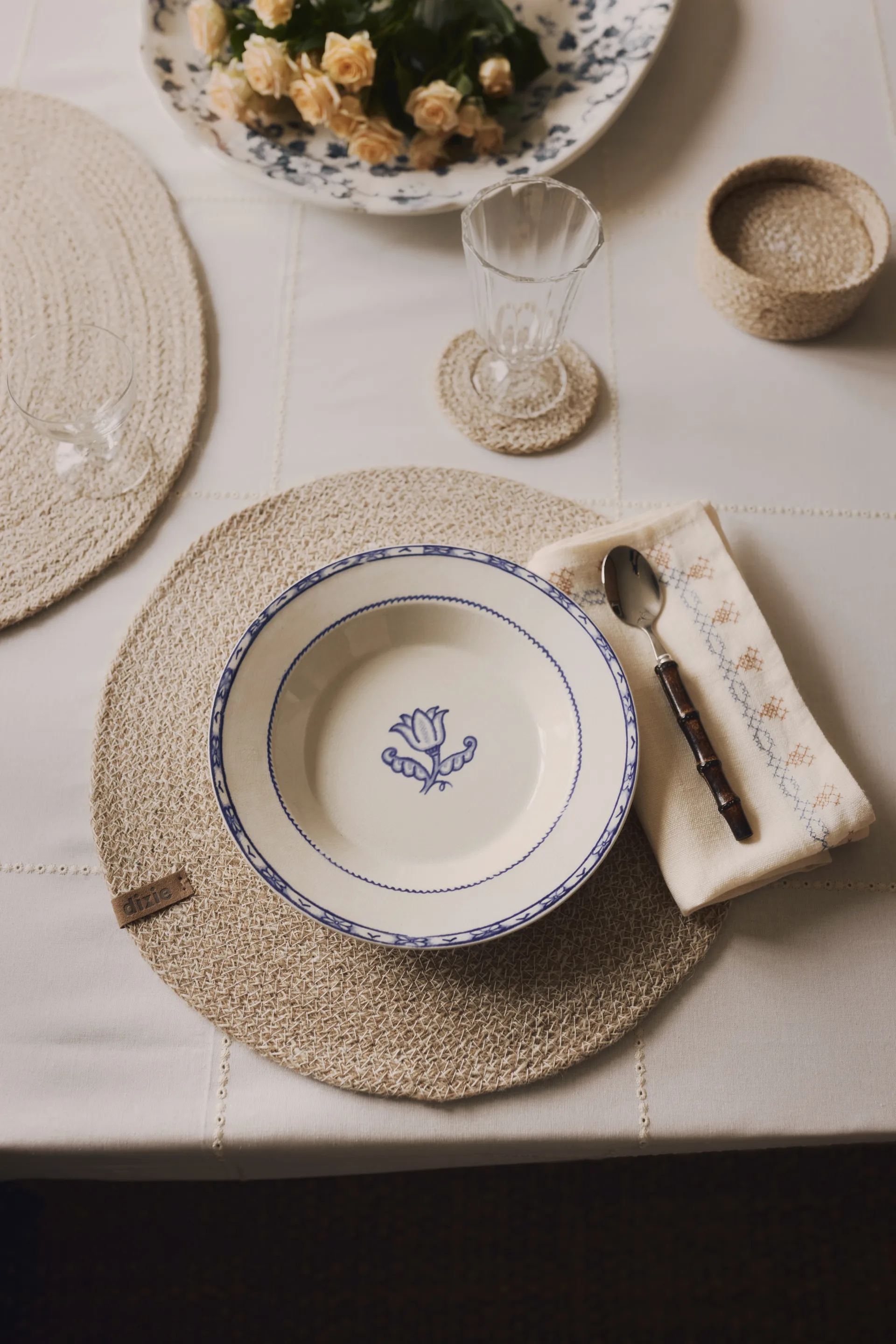 6 Posavasos Ella Ø10,5 cm, Beige Dixie