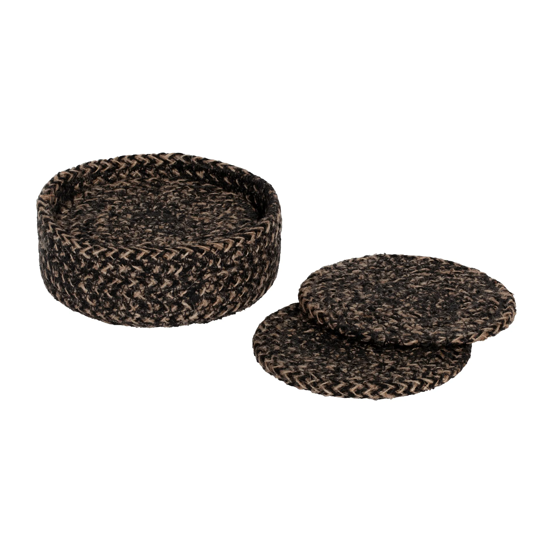 6 Posavasos Ella Ø10,5 cm, negro Dixie