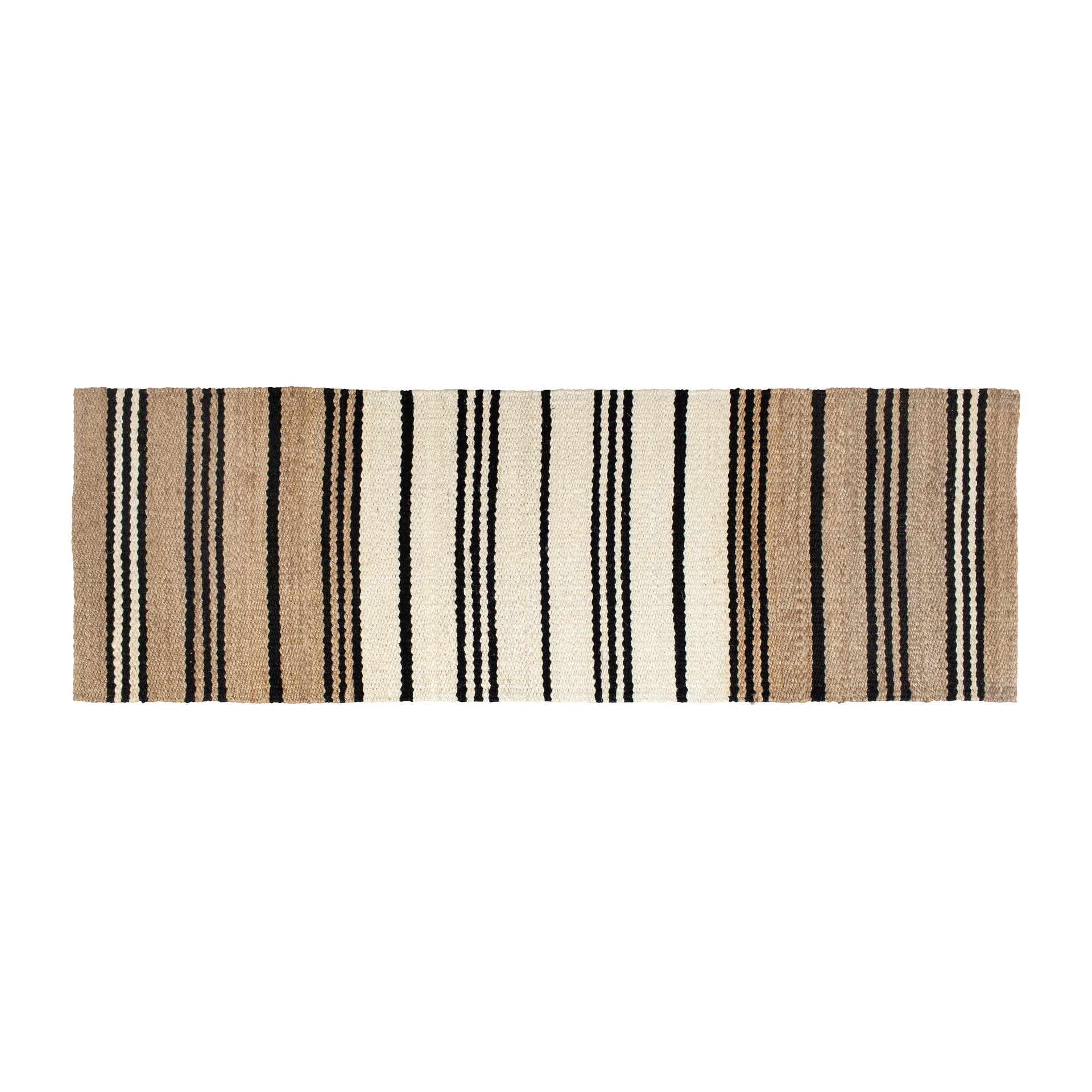Alfombra de yute a rayas Elin, 80x250 cm  Dixie