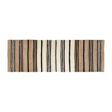 Alfombra de yute a rayas Elin - 80x250 cm  - Dixie
