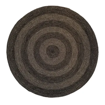 Alfombra de yute Ella Ø150 cm - negro-natural - Dixie