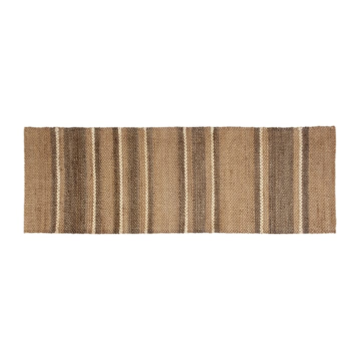 Alfombra de yute Fanny striped - Natur, 80x250 cm - Dixie
