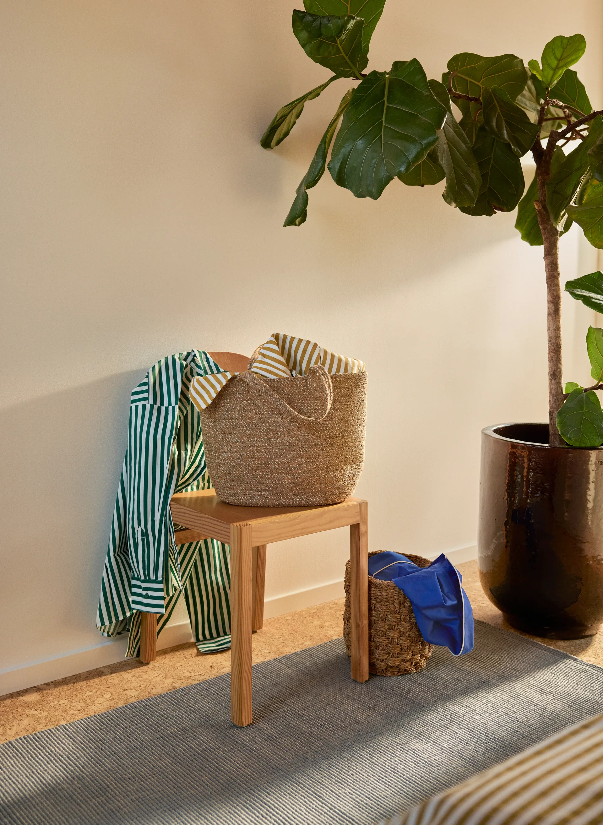 Alfombra de yute Fiona 80x180 cm, Cement grey Dixie