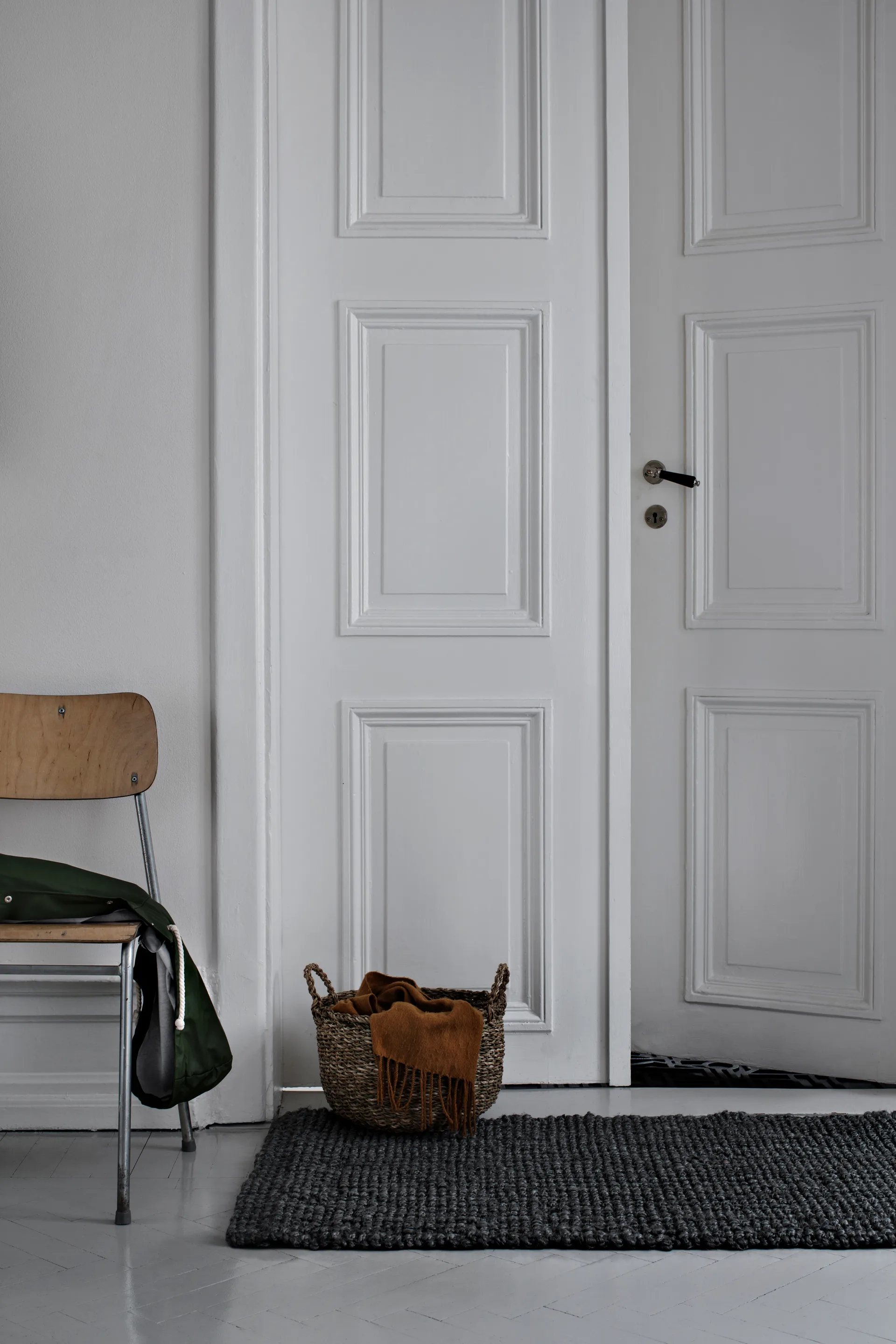 Alfombra de yute, gris oscuro, 70 x 120 cm Dixie